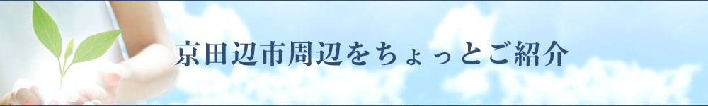 京田辺市周辺をちょっとご紹介